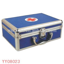 portable aluminum medical box blue